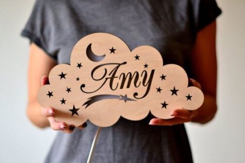 Customized name on Cloud Lamp