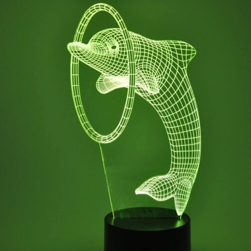 apna photo Dolphin 3D illusion lamp