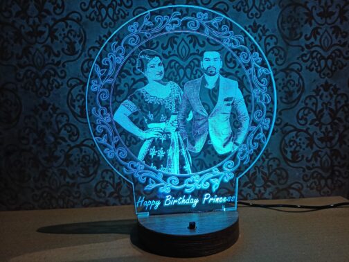 Customized personlized photo illusion lamp