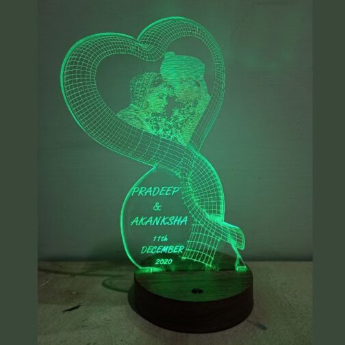 customized personalized 3d illusion led lamp