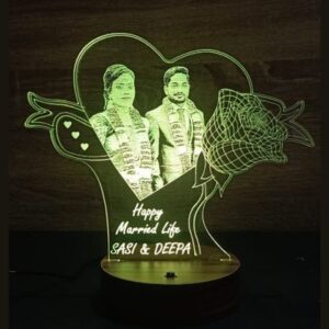 Customized personlized photo illusion lamp
