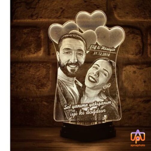 Customized3D illusion photo lamp