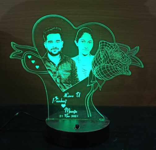 Customized personlized photo illusion lamp