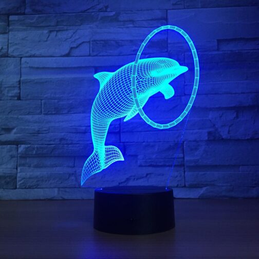 apna photo Dolphin 3D illusion lamp