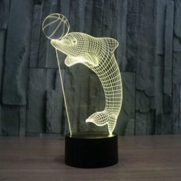 apna photo Dolphin 3D illusion lamp