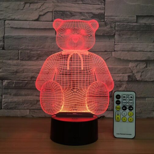 3D illusion Teddy lamp