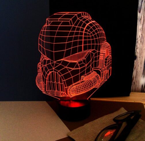 customized personalized 3d illusion led lamp