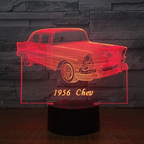 Customized 3D illusion lamp car