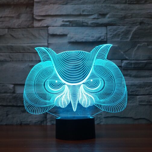 customized personalized 3d illusion led lamp