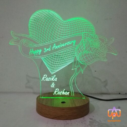 customized 3d illusion led lamp