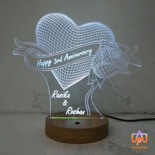 customized 3d illusion led lamp