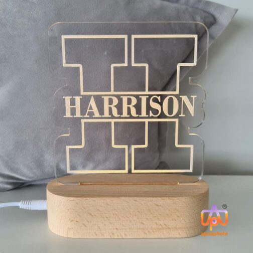 customized 3d illusion name lamp