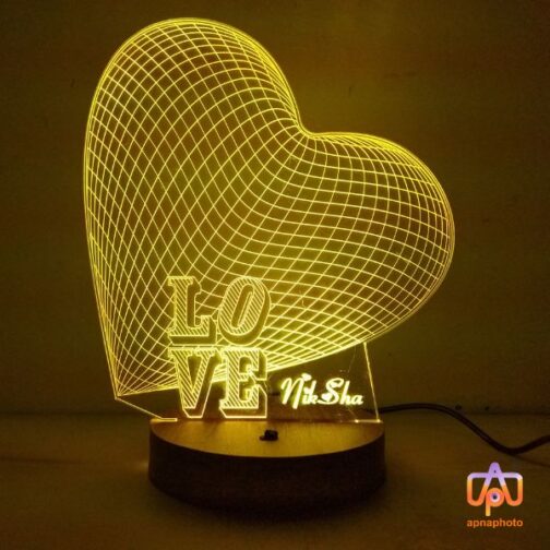 customized 3d illusion led lamp