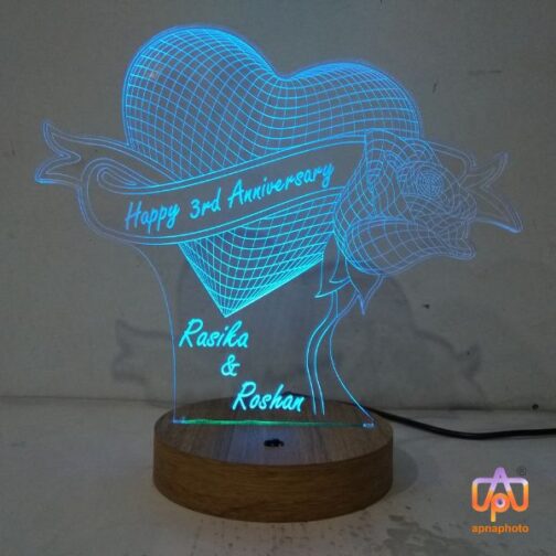 customized 3d illusion led lamp