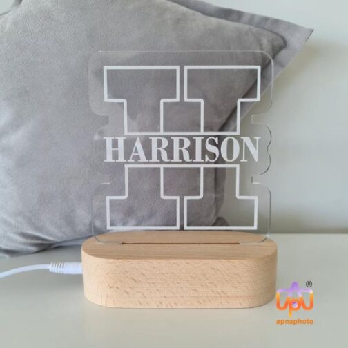 customized 3d illusion name lamp