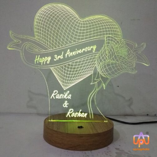 customized 3d illusion led lamp