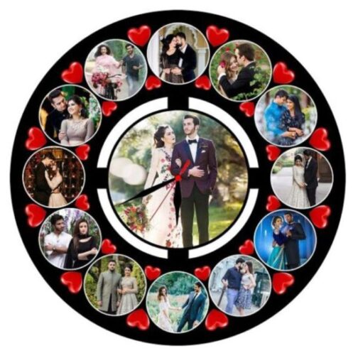Customized wooden Photo Clock