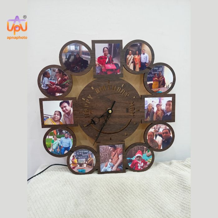 Gifteee Personalized/Customized Clock with Photo | Photo Printed White Oval  Shape Table Clock | Gift for Him Or Her : Amazon.in: Home & Kitchen