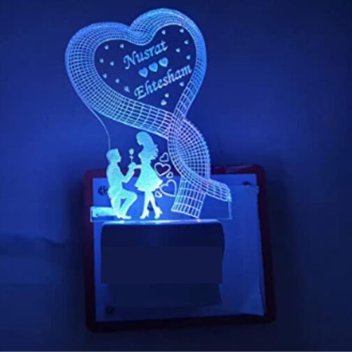 Customized 3d illusion plug lamp