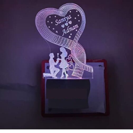 Customized 3d illusion plug lamp