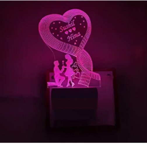 Customized 3d illusion plug lamp