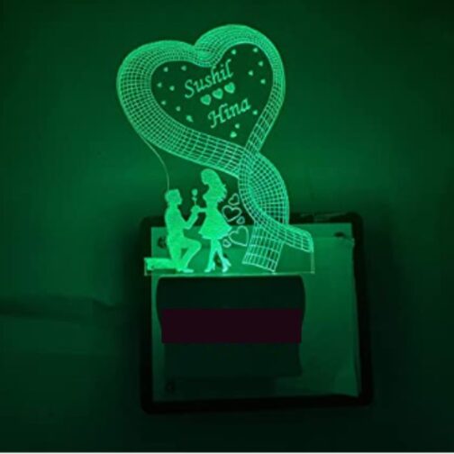 Customized 3d illusion plug lamp