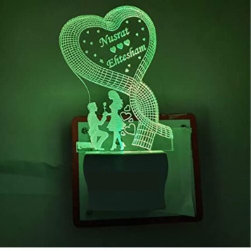 Customized 3d illusion plug lamp