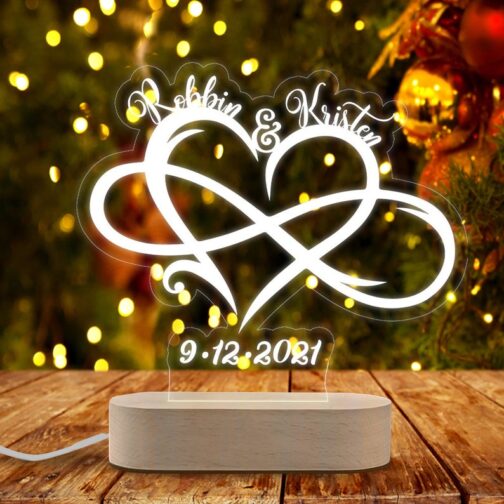 customized personalized 3d illusion led lamp