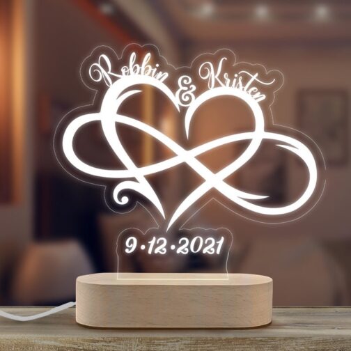 customized personalized 3d illusion led lamp