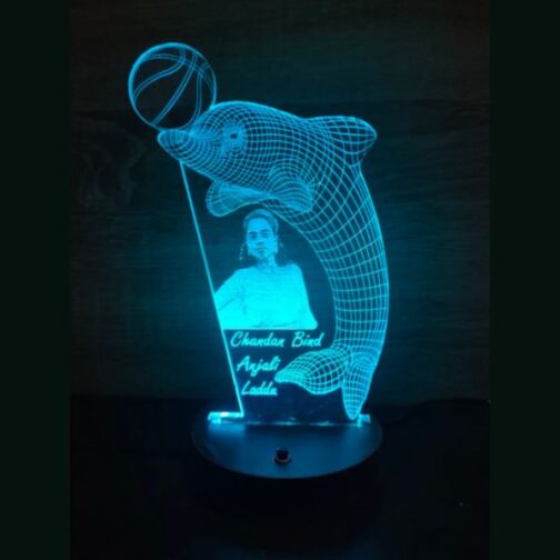 customized personalized 3d illusion photo led lamp gift