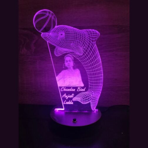 customized personalized 3d illusion photo led lamp gift