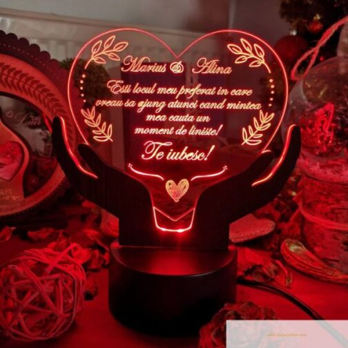 customized personalized 3d illusion led lamp