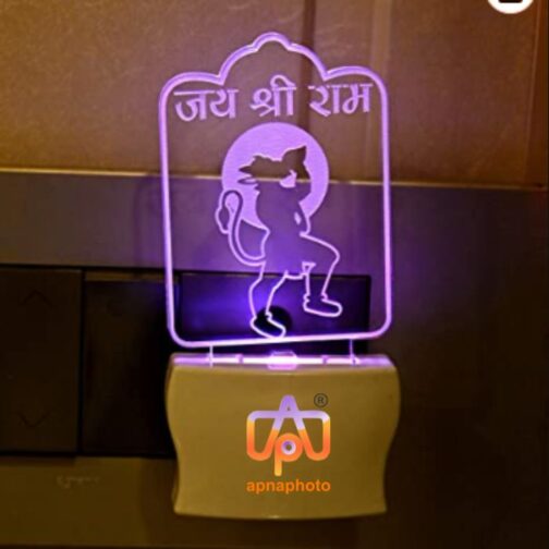 Customized Hanuman ji plug lamp