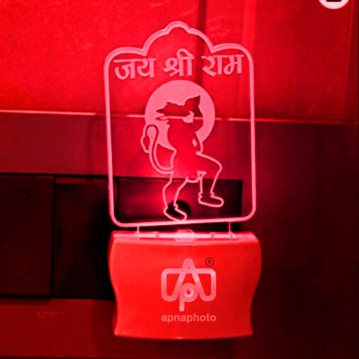 Customized Hanuman ji plug lamp