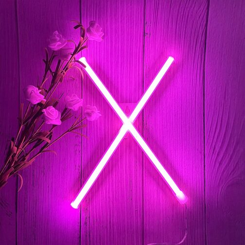 apna photo Neon alphabet sign