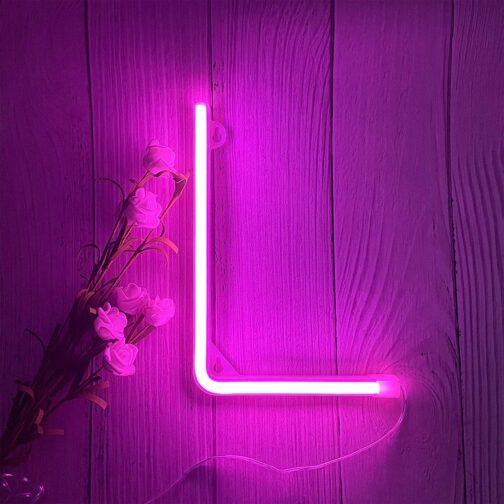 apna photo Neon alphabet sign
