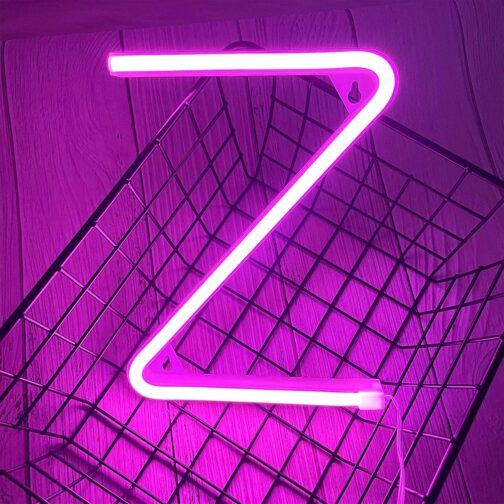 apna photo Neon alphabet sign
