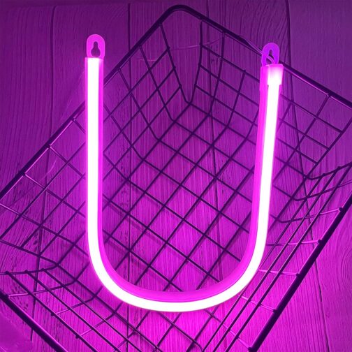 apna photo Neon alphabet sign