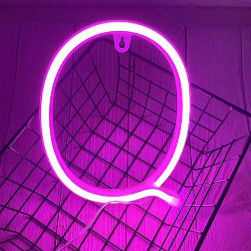 apna photo Neon alphabet sign