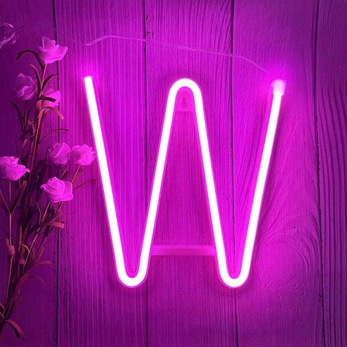 apna photo Neon alphabet sign