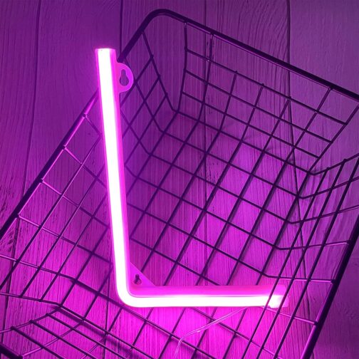 apna photo Neon alphabet sign