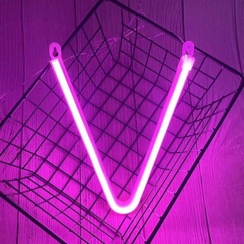 apna photo Neon alphabet sign