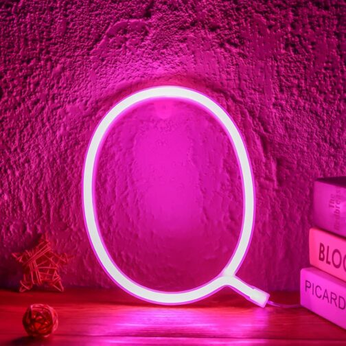 apna photo Neon alphabet sign