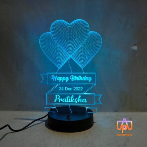 customized 3d illusion led lamp