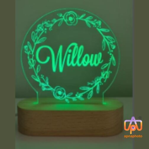 Customized 3D Illusion Leaf circle Lamp