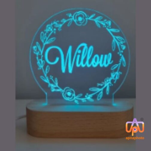 Customized 3D Illusion Leaf circle Lamp