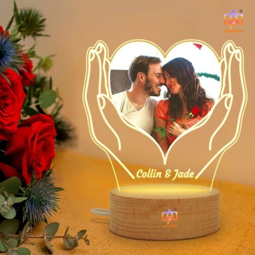 3d illusion customized phoyo paste lamp