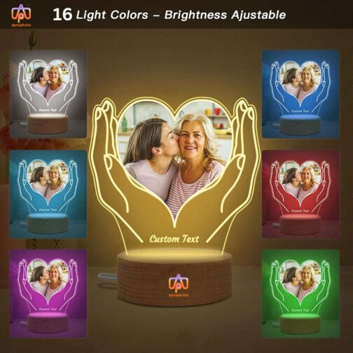 3d illusion customized phoyo paste lamp