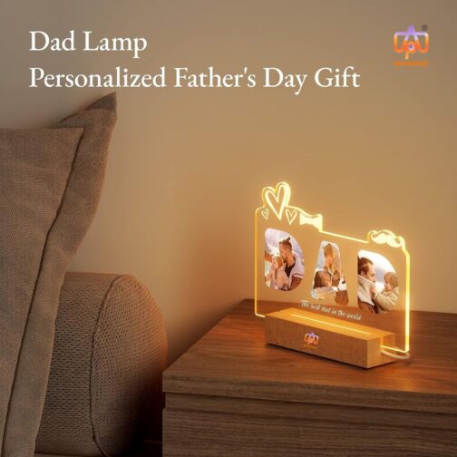 customized 3d illusion photo lamp fior fathers dqay