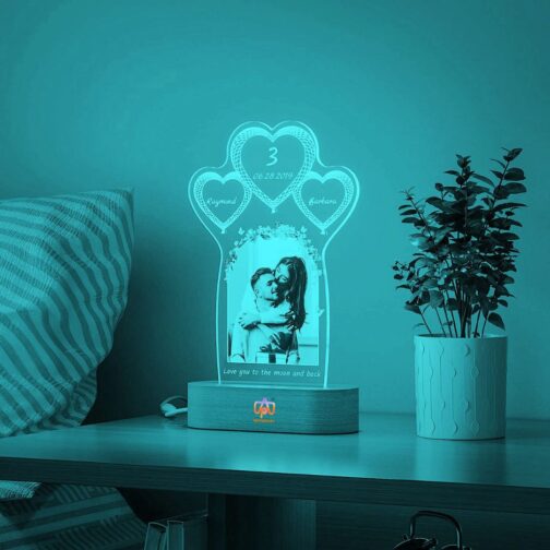 3d illusion photo led lamp